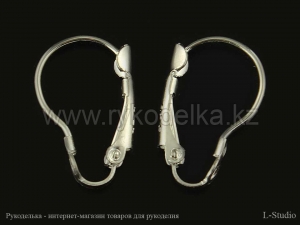 Швензы с французкой застежкой. Серебро. 20мм.