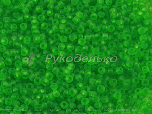Бисер чешский Preciosa 10/0. Зеленый матовый (50100m) NT 10гр