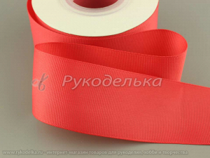 Лента репсовая 40мм. Коралловая  №189