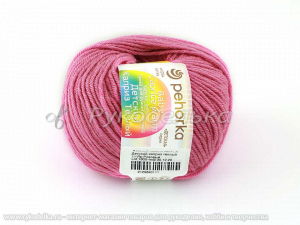 Пряжа Пехорка. Детский каприз теплый. Ярко розовый 11. 50гр