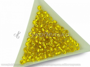 Бисер чешский Preciosa 6/0. Желтый (87010) TSL. 10гр