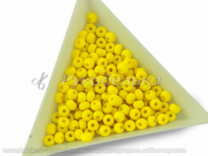 Бисер чешский Preciosa 6/0. Желтый (83110) NO. 10гр.