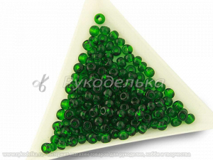 Бисер чешский Preciosa 6/0. Зеленый (50060) NT 10гр