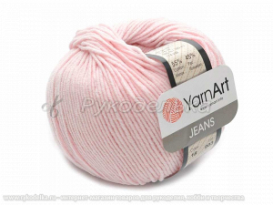 Пряжа YarnArt. Jeans 50гр. Пудра (18).