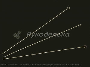 Игла бисерная гибкая с большим ушком 0,49х89мм.