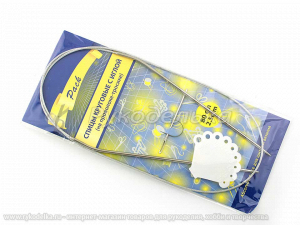 Спицы круговые с иглой, металл трос  D-2,5мм, 14/80см