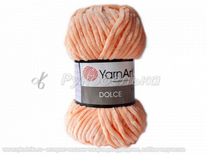 Пряжа YarnArt. Dolce 100гр. Персик светлый (773).