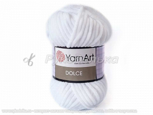 Пряжа YarnArt. Dolce 100гр. Белый (741).