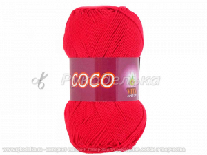 Пряжа Vita. Сосо. Красный (3856). 50гр.