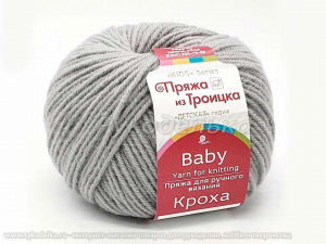 Пряжа троицкая. Кроха. 50гр. Мышонок (59)