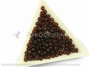 Бисер чешский Preciosa 6/0. Коричневый (10140) NT. 10гр.
