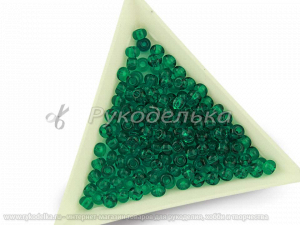 Бисер чешский Preciosa 6/0. Зеленый (50710) NT. 10гр.