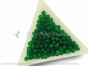 Бисер чешский Preciosa 6/0. Зеленый (52240) ASD. 10гр