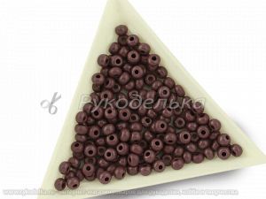 Бисер чешский Preciosa 6/0. Коричневый (23040) NO. 10гр.