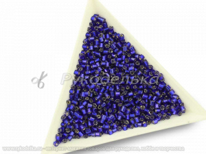 Бисер чешский Preciosa. Рубка. Синий (37100) TSL. 10гр