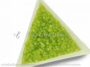 Бисер чешский Preciosa. Рубка. Салатовый (05153) Satin. 10гр