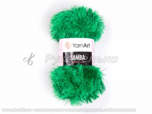 Пряжа YarnArt. Samba (травка) 100гр. Изумруд (78).