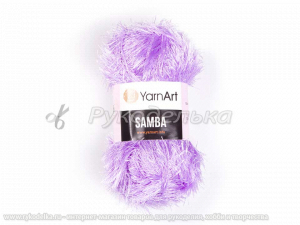 Пряжа YarnArt. Samba (травка) 100гр. Сиреневый (54).