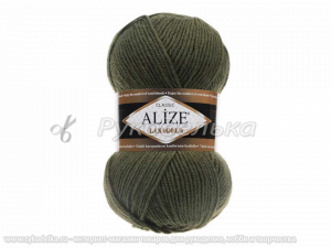 Пряжа Alize Lana Gold. 100гр. Хаки (029)