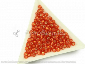 Бисер чешский Preciosa 6/0. Красный (97030) TSL. 10гр
