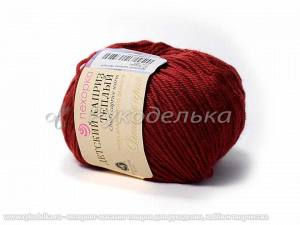 Пряжа Пехорка. Детский каприз теплый. 50гр. Бордо (07).
