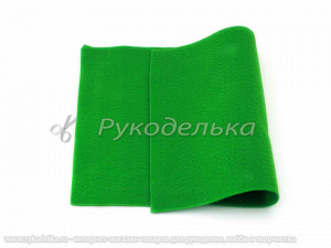 Фетр мягкий  1мм. Зеленый. 20х30см.