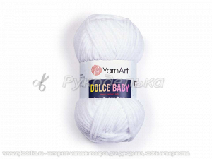 Пряжа YarnArt. Dolce Baby 50гр. Белый (741).