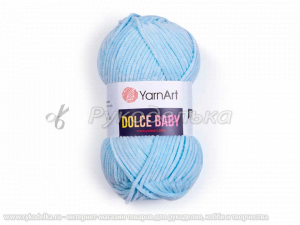 Пряжа YarnArt. Dolce Baby 50гр. Голубой светлый (749)