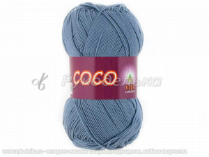 Пряжа Vita. Сосо. Потертая  джинса (4331). 50гр.