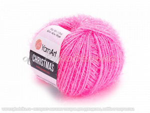 Пряжа YarnArt Christmas 50гр. Розовый неон (08)