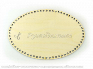 Заготовка из фанеры. Дно для корзины. Овал 40х30см.