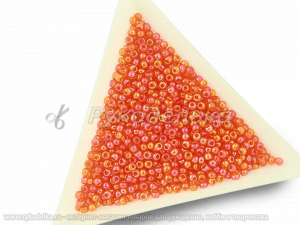 Бисер чешский Preciosa 10/0. Оранжевый (91030) TR. 10гр.
