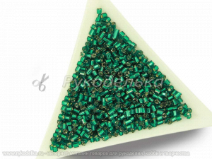 Бисер чешский Preciosa. Рубка. Зеленый (57710) TSL. 10гр