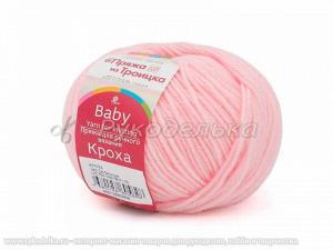 Пряжа троицкая. Кроха. 50гр. Светлая бегония (180)
