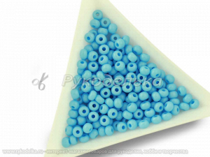 Бисер чешский Preciosa 6/0. Голубой (63000) NO. 10гр.