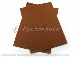 Фетр жесткий 2мм. Коричневый. 20х30см.