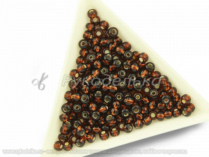 Бисер чешский Preciosa 6/0. Коричневый (17140) TSL. 10гр