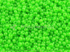 Бисер чешский Preciosa 10/0. Зеленый (17156) OL. 10гр