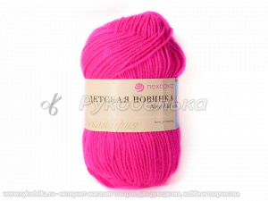 Пряжа Пехорка. Детская новинка 50гр. Малиновый мусс (84)