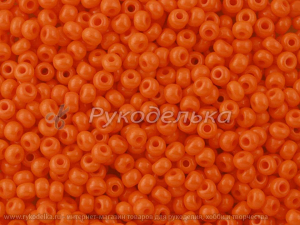 Бисер чешский Preciosa 6/0. Оранжевый (93140) NO. 10гр
