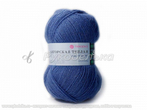 Пряжа Пехорка. Ангорская теплая 100гр. Светлый джинс (256)