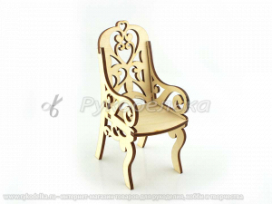 Ажурный стульчик из фанеры 15см.