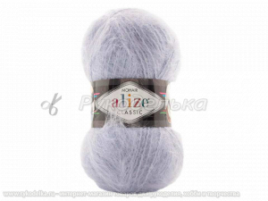 Пряжа Alize Mohair Classic. 100гр. Голубой лед (224)