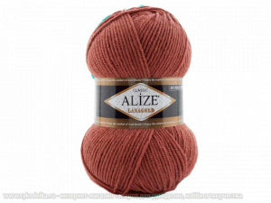 Пряжа Alize Lana Gold. 100гр. Красная глина (565)