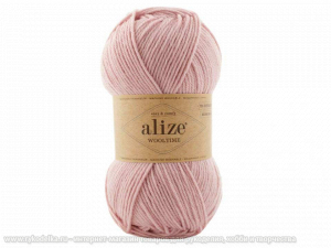Пряжа Alize Wooltime. 100гр. Пудра (161)