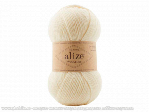 Пряжа Alize Wooltime. 100гр. Кремовый (01)