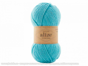 Пряжа Alize Wooltime. 100гр. Мята светлая (522)
