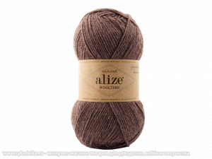 Пряжа Alize Wooltime. 100гр. Коричневый меланж (240)