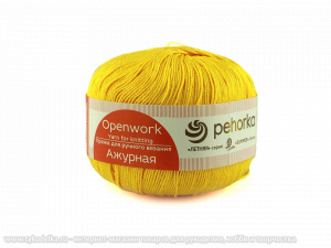 Пряжа Пехорка. Ажурная 50гр. Желток (12)