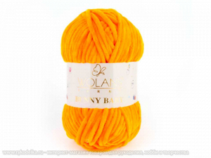 Пряжа Wolans. Bunny Baby 100гр. Манго (67).